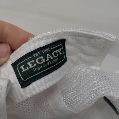Legacy Men's Snapback Mesh Back Hat White Embroidered Water Color Logo