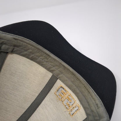 ESI Snapback Trucker Hat Black OS Adjustable Embroidered Mesh Pacific Headwear