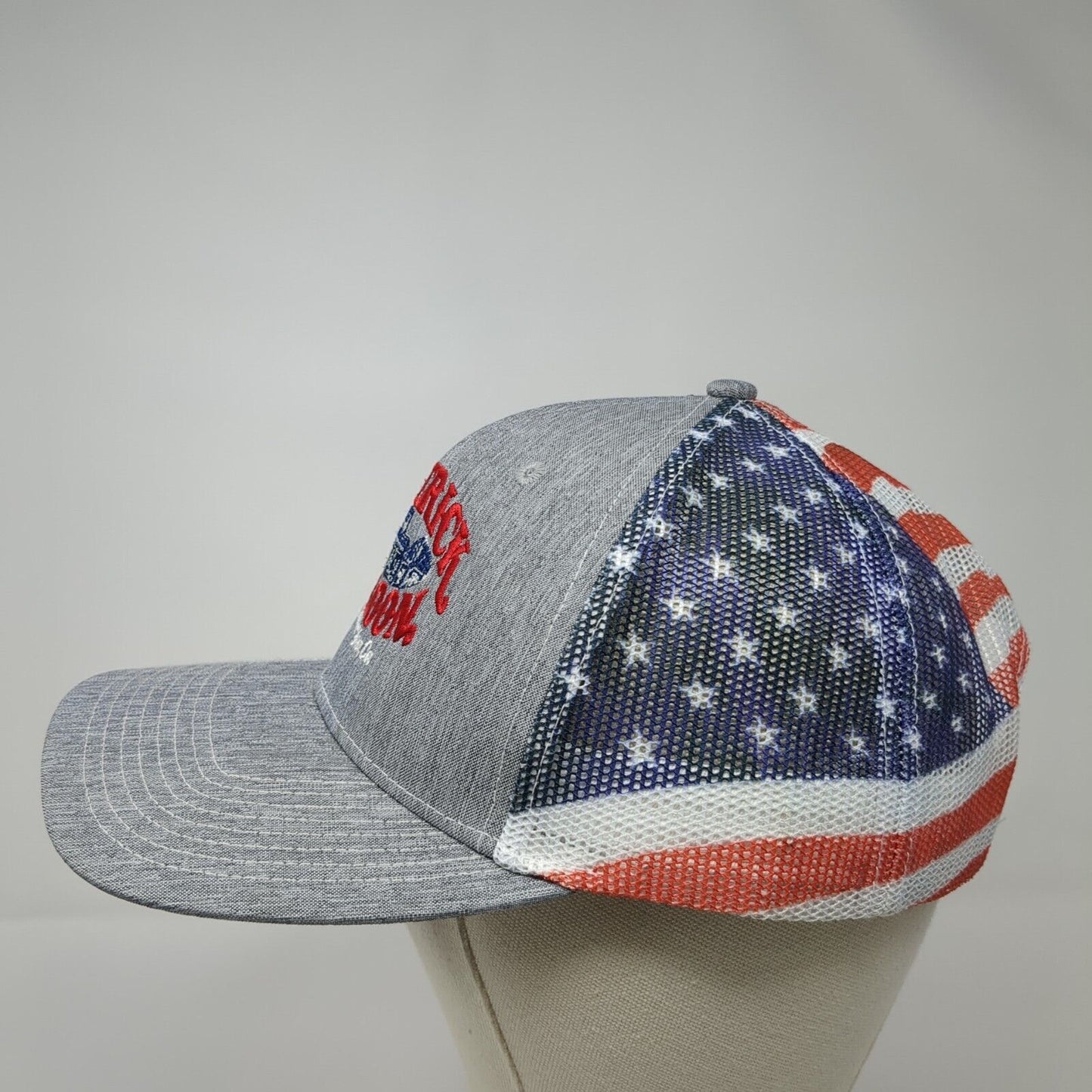 Maverick Saloon Santa Ynez Co Adult Snapback Trucker Hat Multi OS Patriotic OC