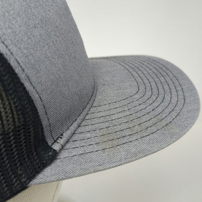 Port Authority Trucker Hat Gray Black Red White OSFM Mesh Snapback Smith Power