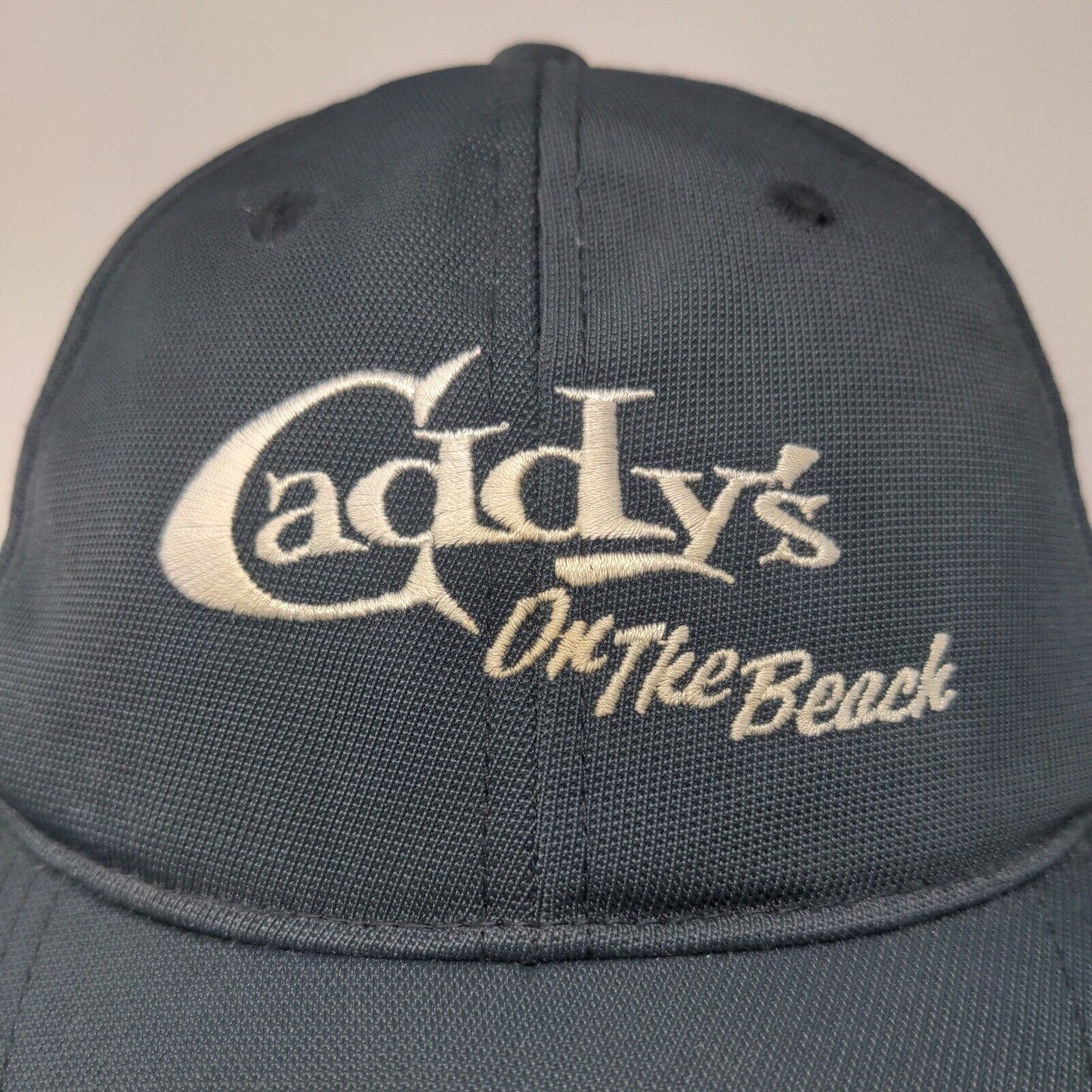 Caddy's On The Beach Strapback Hat Blue One Size Treasure Island FL