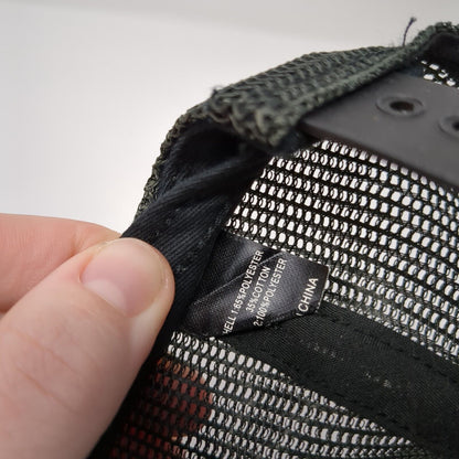 RF Snapback Trucker Hat Black One Size Adjustable Mesh Back Richardson