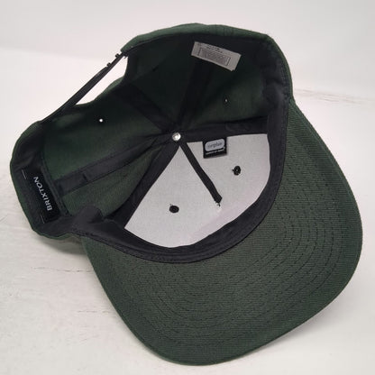 Brixton 5 Panel Gray Hat One Size Snapback Shield Patch Wool Blend MFG CO Cap