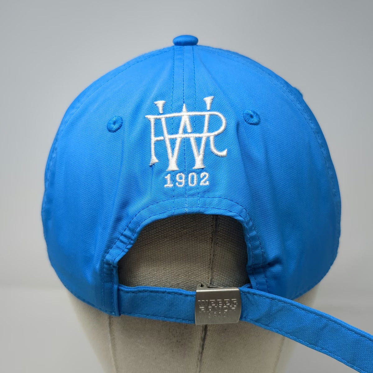 Weber Ranch Vodka Baseball Cap Blue One Size Slideback Rubber Patch Logo Hat