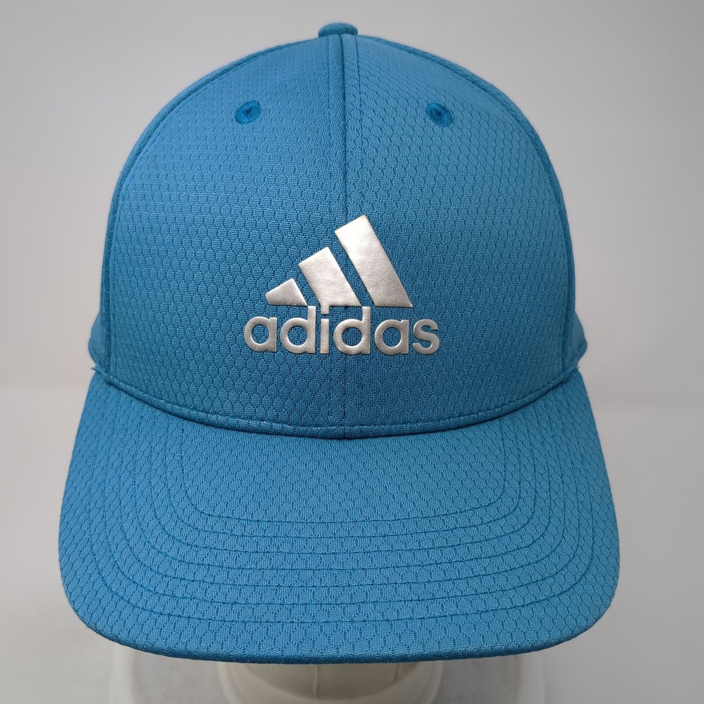 Adidas Strapback Baseball Cap Blue One Size Adjustable Embroidered 6 Panel