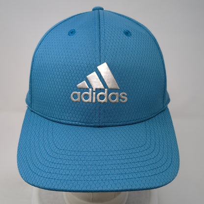 Adidas Strapback Baseball Cap Blue One Size Adjustable Embroidered 6 Panel