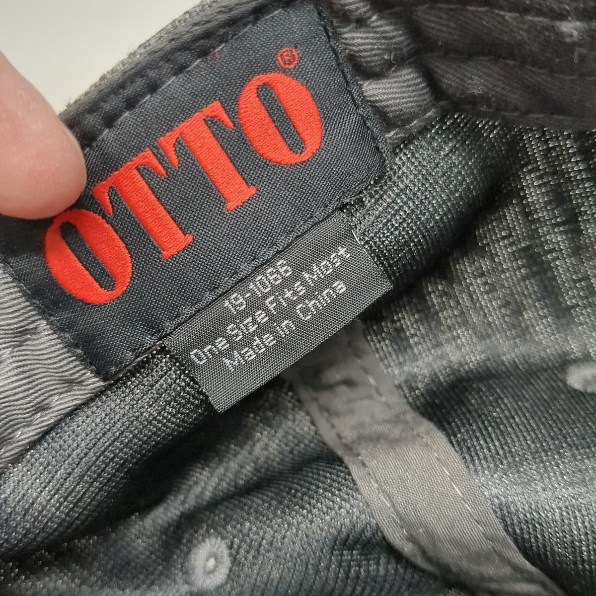 OTTO Baseball Cap Gray One Size Strapback Triple T Productions Heathered Hat