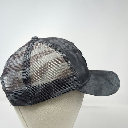 Kryptek Trucker Hat Gray Black One Size Typhon Camo Spartan Helmet Mesh Snapback
