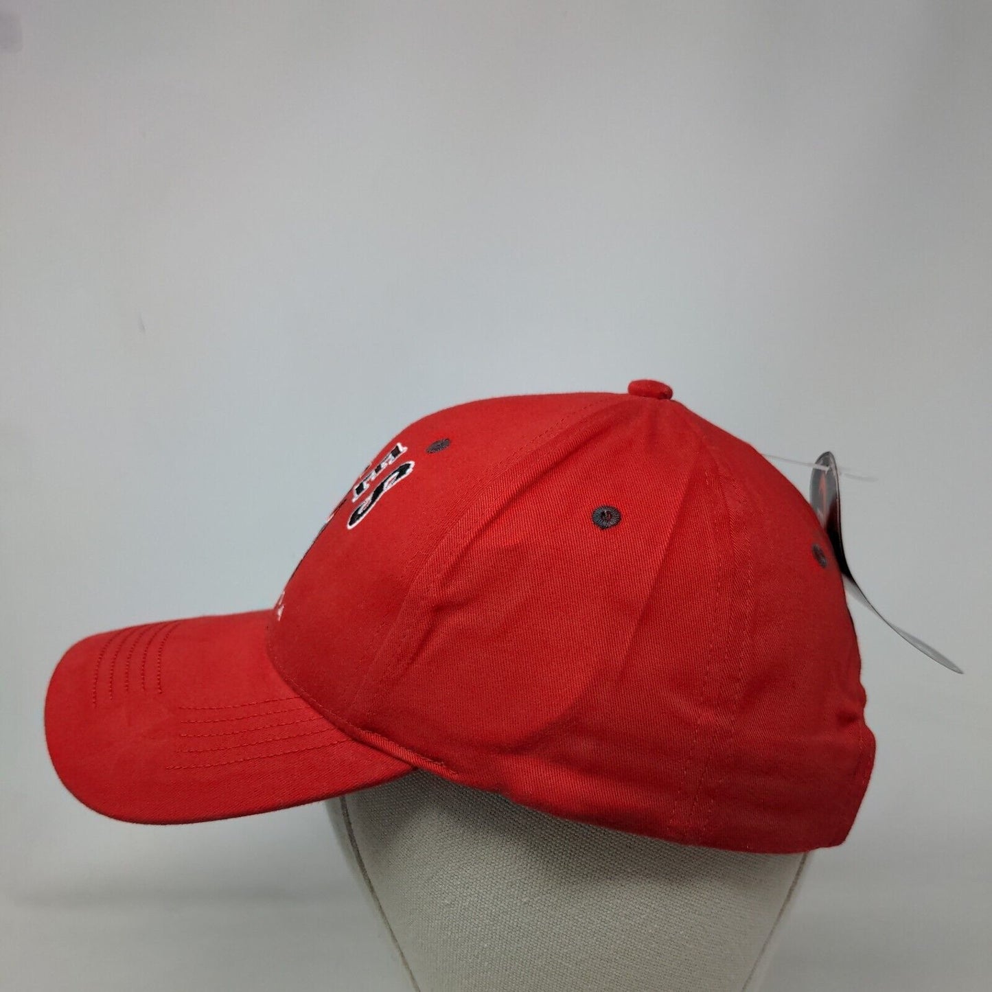 Naples Florida Strapback Hat Red OSFA Adjustable Embroidered Bio-Domes Headgear