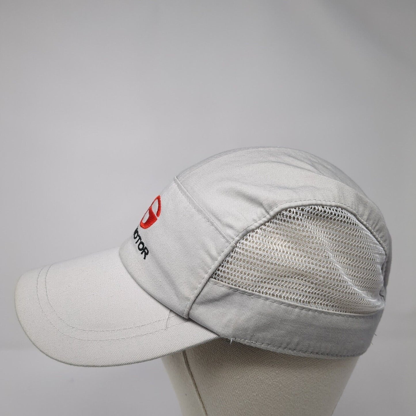 GAC Motor Fitted 5 Panel Hat Gray One Size Mesh Trim Embroidered