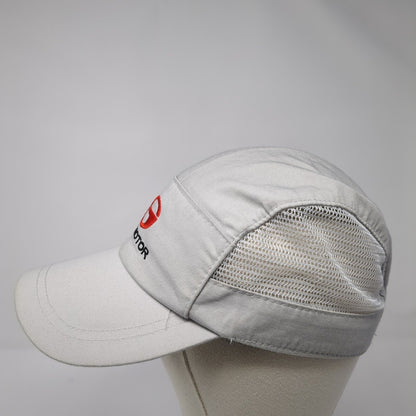 GAC Motor Fitted 5 Panel Hat Gray One Size Mesh Trim Embroidered