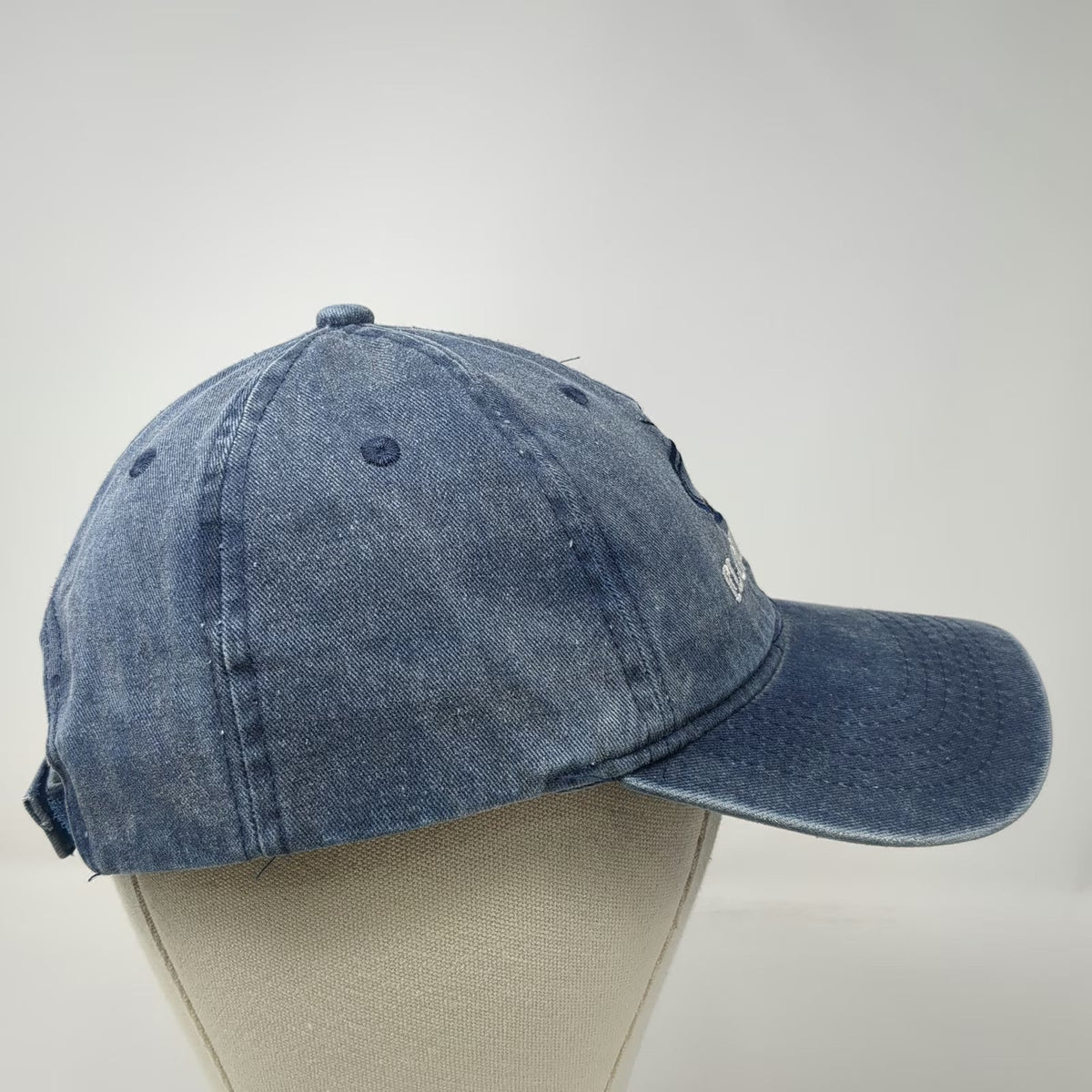 Blue Baseball Cap One Size Florida Keys Fishing Boat Embroidered Adjustable Hat
