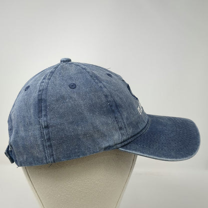 Blue Baseball Cap One Size Florida Keys Fishing Boat Embroidered Adjustable Hat