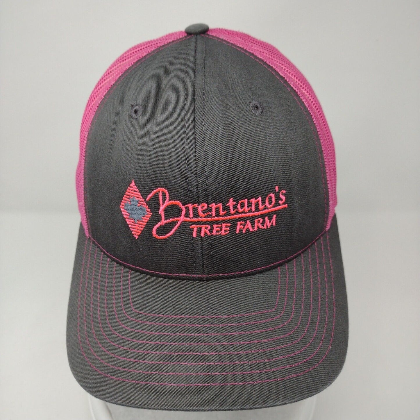 Brentano's Tree Farm Snapback Trucker Hat Multicolor OSFA Mesh Back