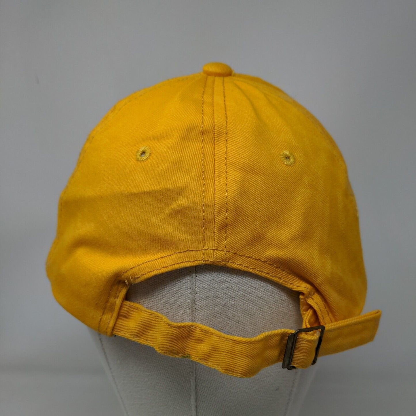 Unbranded Slideback Hat Yellow One Size Adjustable Solid 6 Panel