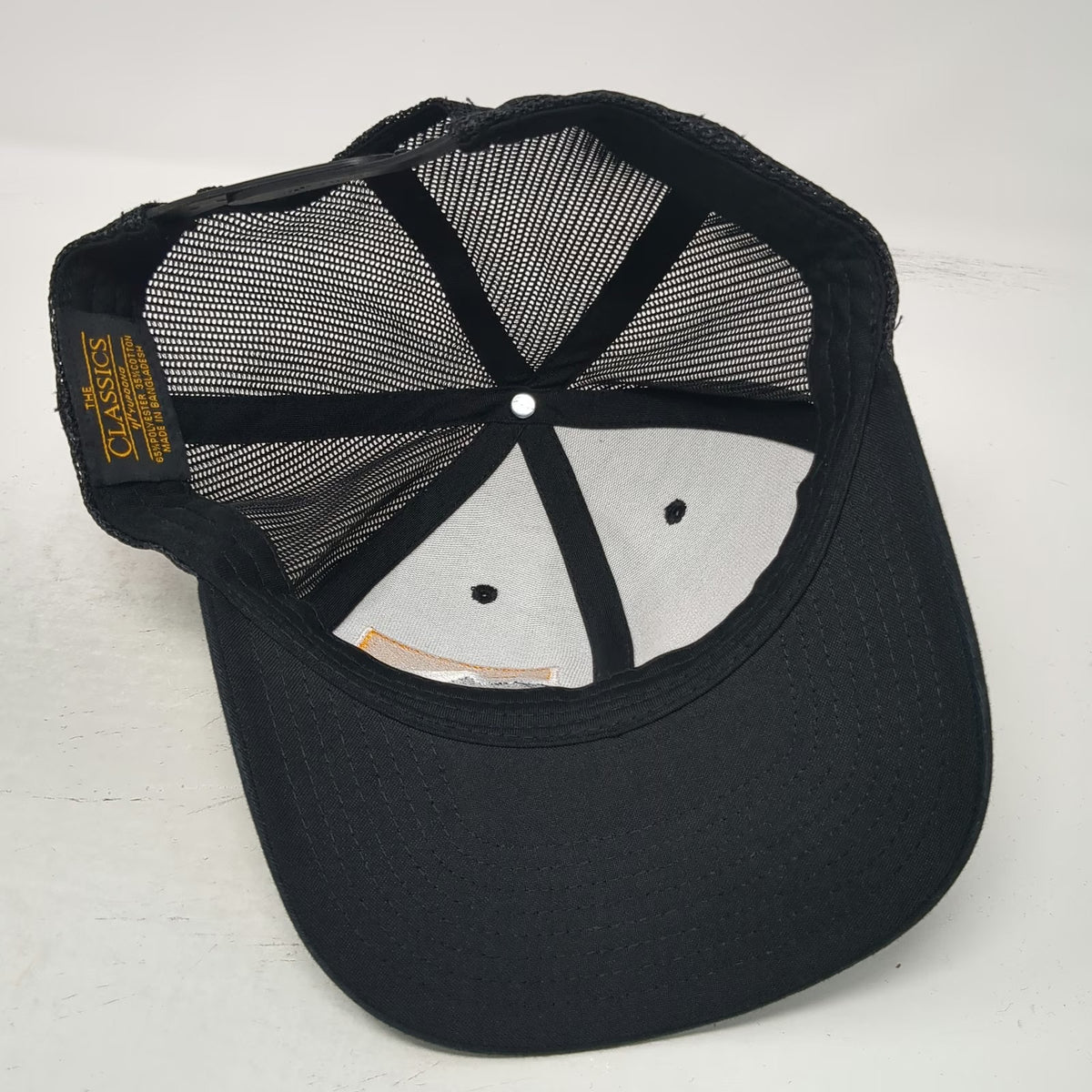 Yupoong Trucker Hat Black One Size Mesh Snapback Milestar Tires Logo Adjustable