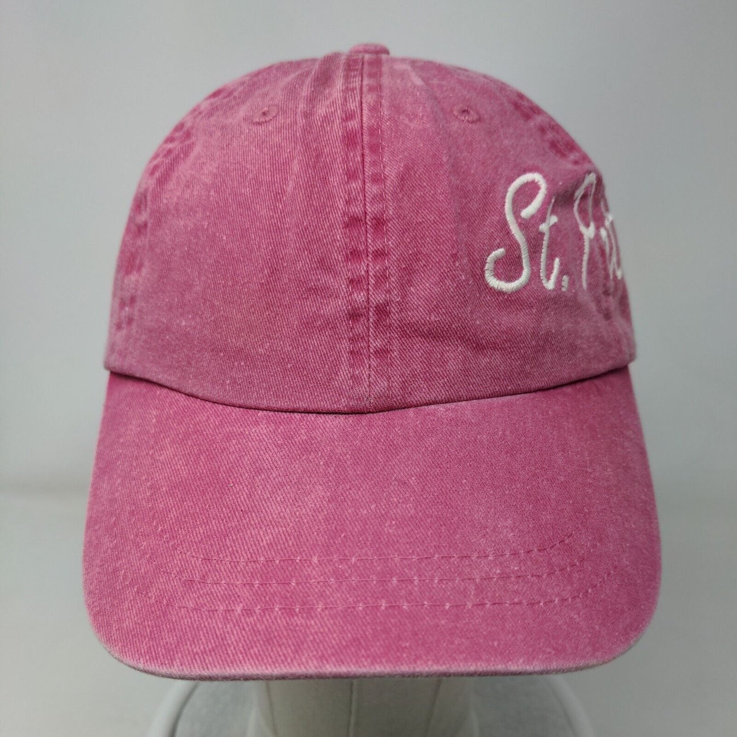 St. Pete Beach Florida Slideback Hat Pink OSFM Embroidered Adjustable