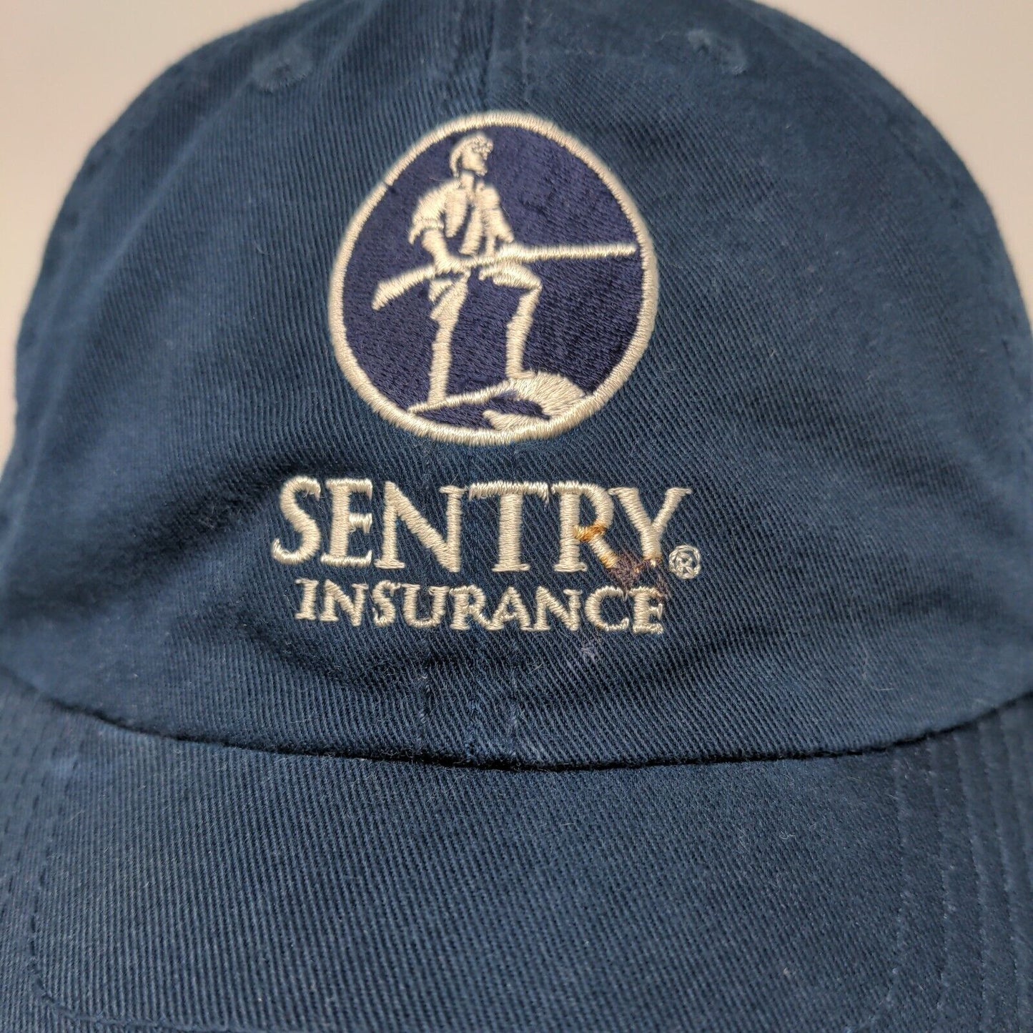 Sentry Insurance Strapback Hat Blue OS Adjustable Embroidered Port & Company