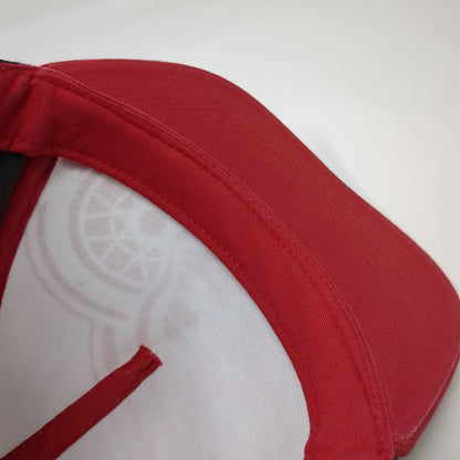 American Needle Detroit Red Wings NHL 5 Panel Snapback Hat Black Red White OSFM