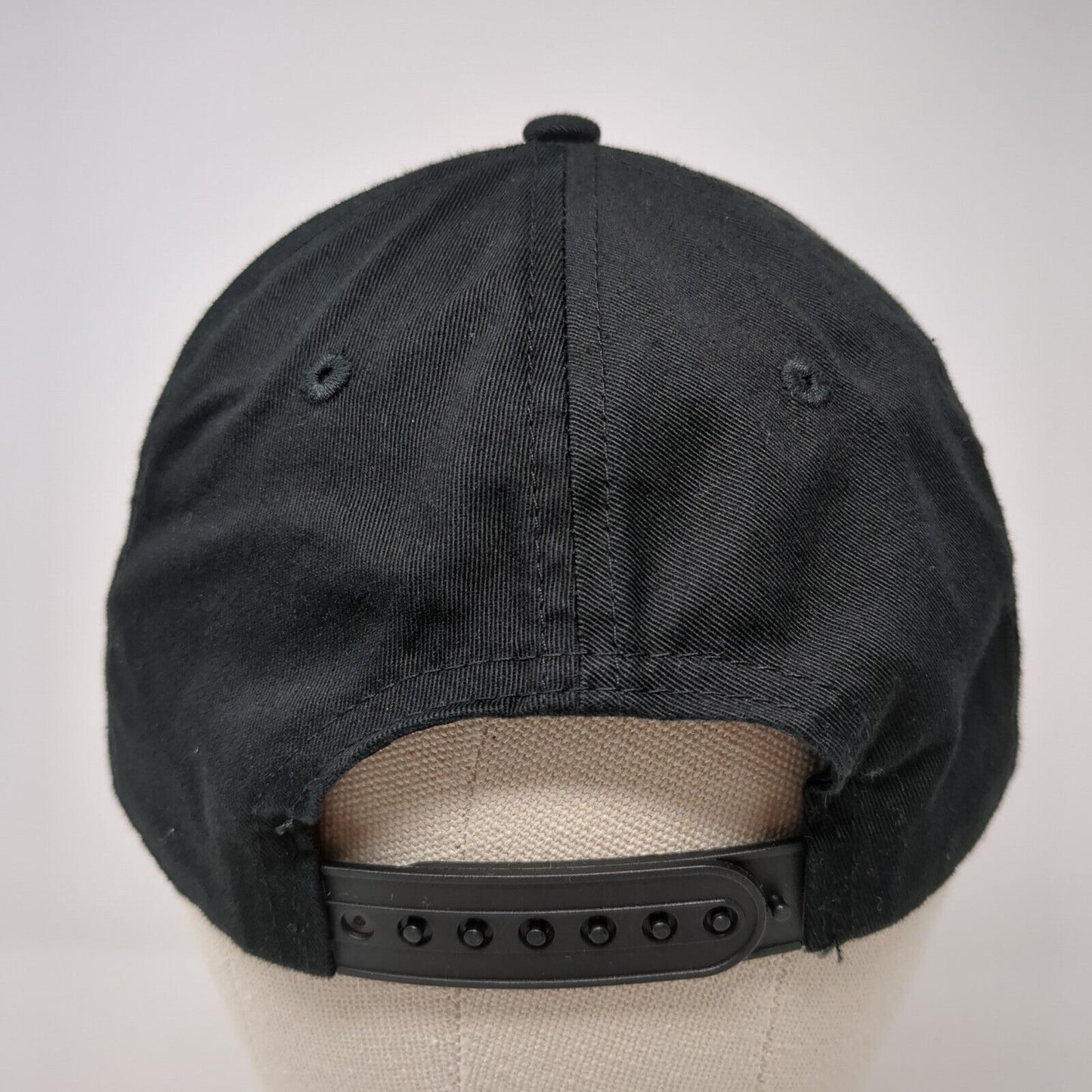 Life Surge Snapback Hat Black One Size Embroidered 6 Panel Adjustable