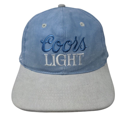 Coors Light Silver Snapback Hat Blue OSFA Adjustable Embroidered