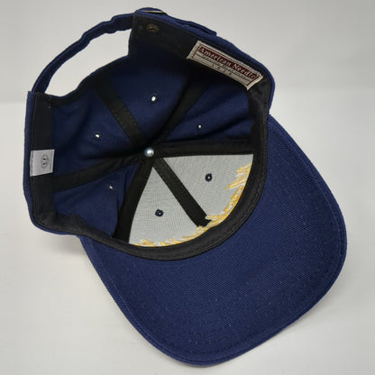 Machinists Slideback Hat Blue One Size Adjustable Embroidered American Needle