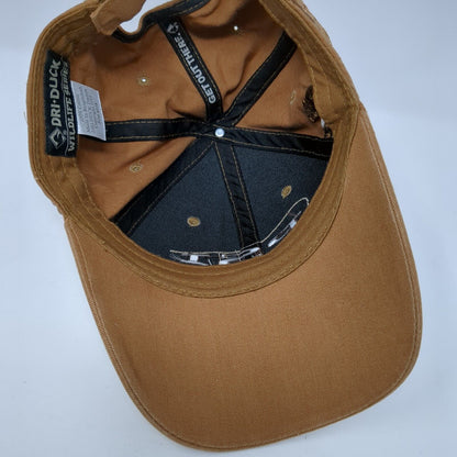 PSI Pavement Specialties of Idaho Strapback Hat Brown OS Adjustable Dri-Duck