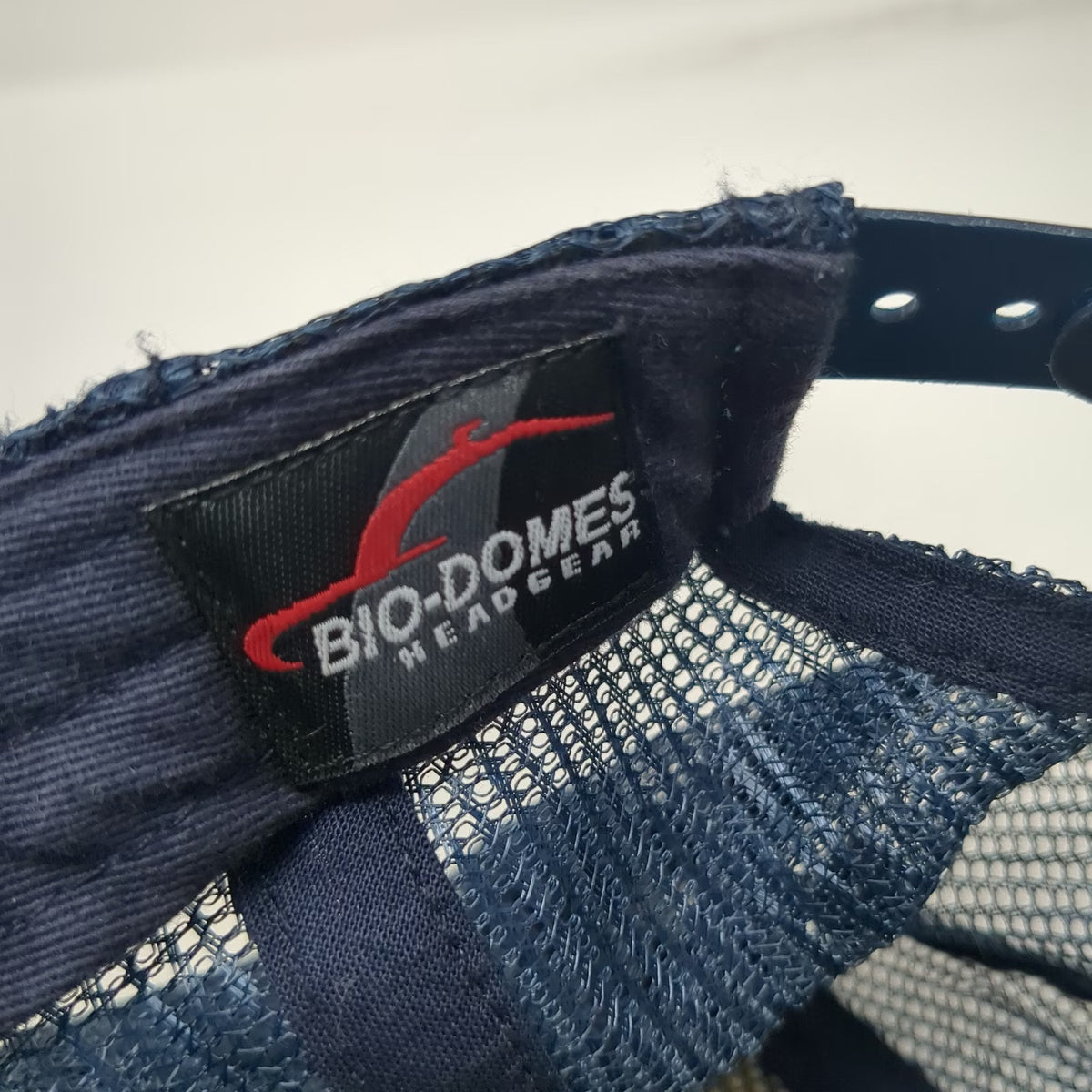 Bioworld Daytona Trucker Hat Blue Beige Plaid Mesh Snapback One Size Seagull