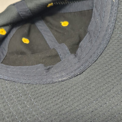 McDonald's Snapback Blue Hat One Size Waffle Texture Contrast Piping M Logo