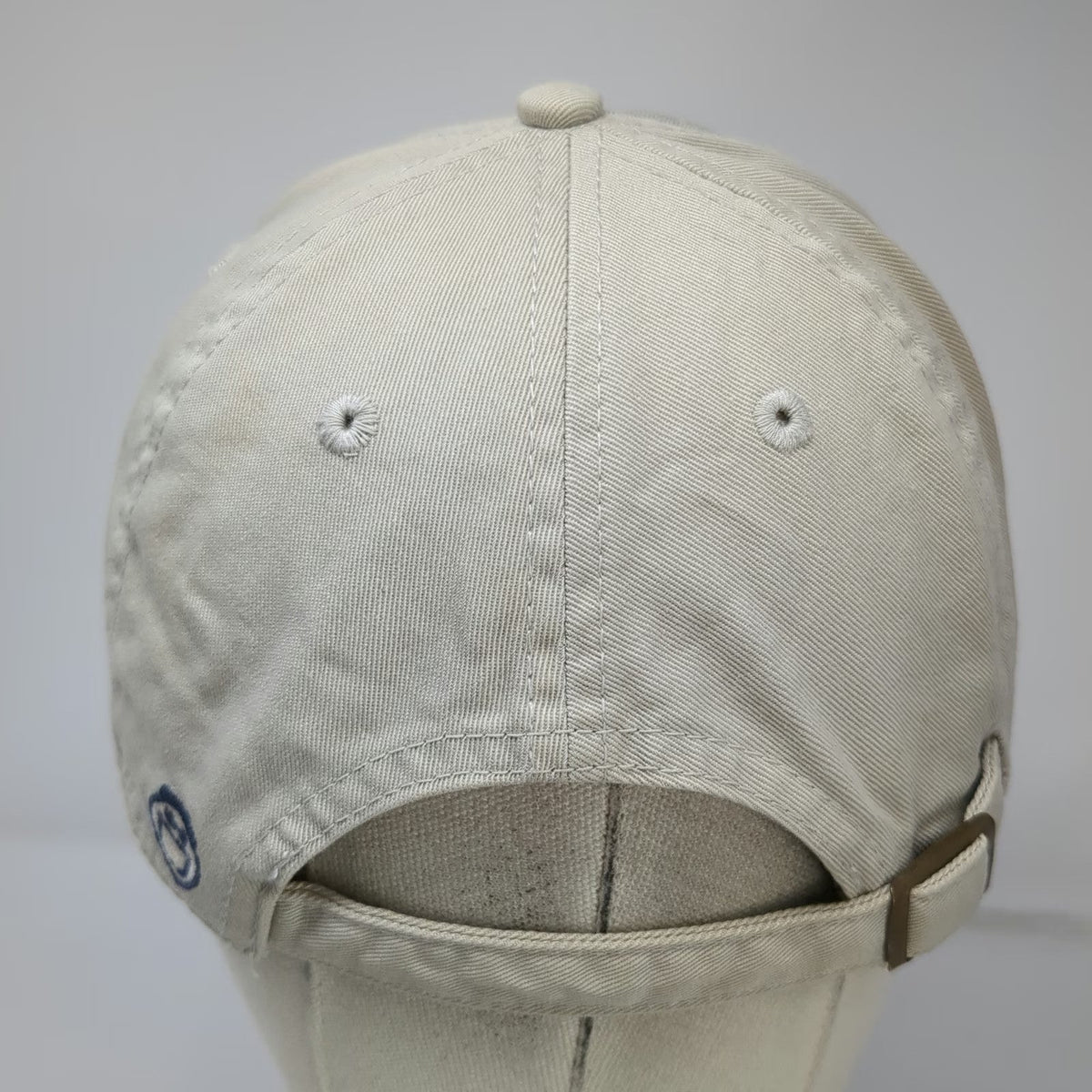 Life is good Baseball Cap Hat Beige Blue Red White One Size Graphic Flag Patch