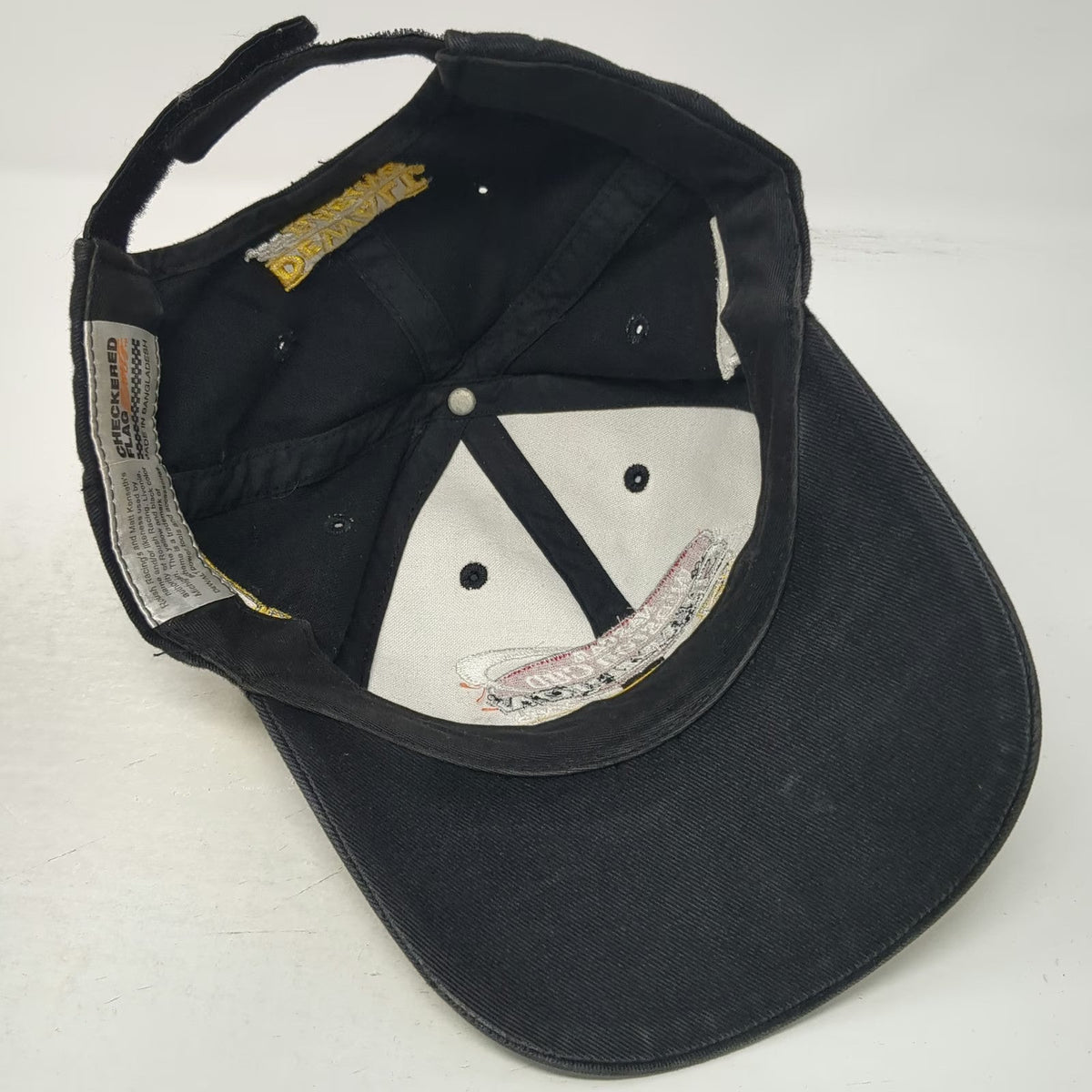 Checkered Flag Sport Baseball Cap Black One Size 2003 NASCAR Matt Kenseth 17 Hat