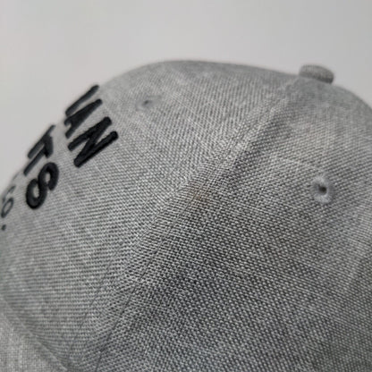 Urban Roots Hemp Co Men's Snapback Hat Gray Embroidered Logo
