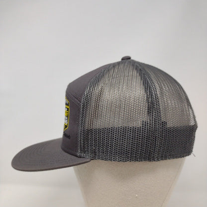 Idaho Army National Guard Snapback Trucker Hat Gray OSFM Mesh Back Otto