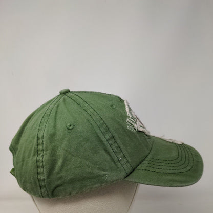 White Mountains Strapback Hat Green One Size Adjustable Embroidered Jhats