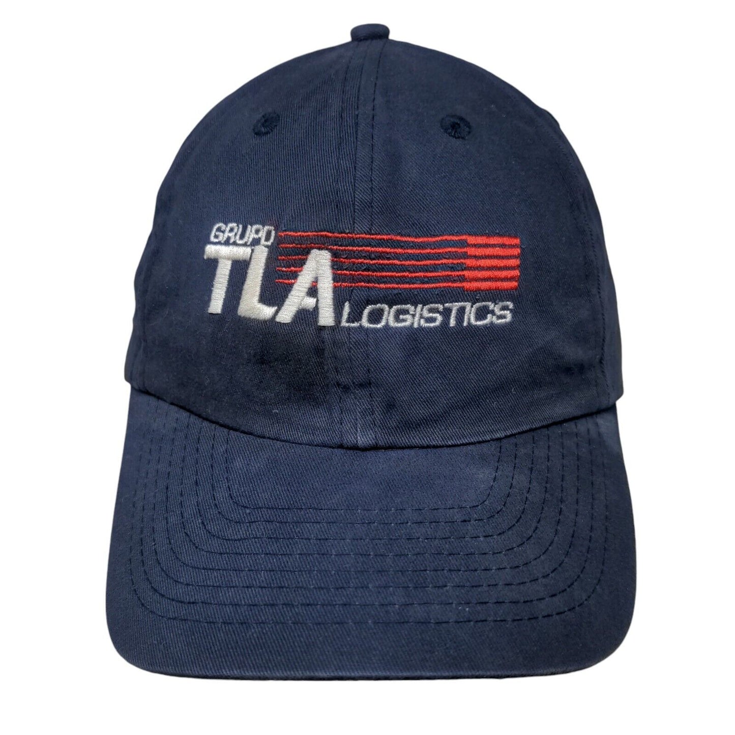 Grupo TLA Logistics Dad #1 Strapback Hat Blue One Size Embroidered Nissin Cap