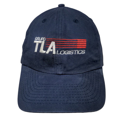 Grupo TLA Logistics Dad #1 Strapback Hat Blue One Size Embroidered Nissin Cap