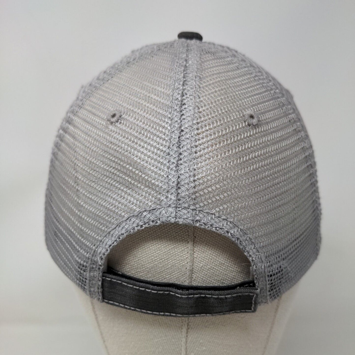 CC Strapback Mesh Back Trucker Hat Gray OSFA Embroidered Arrow Logo