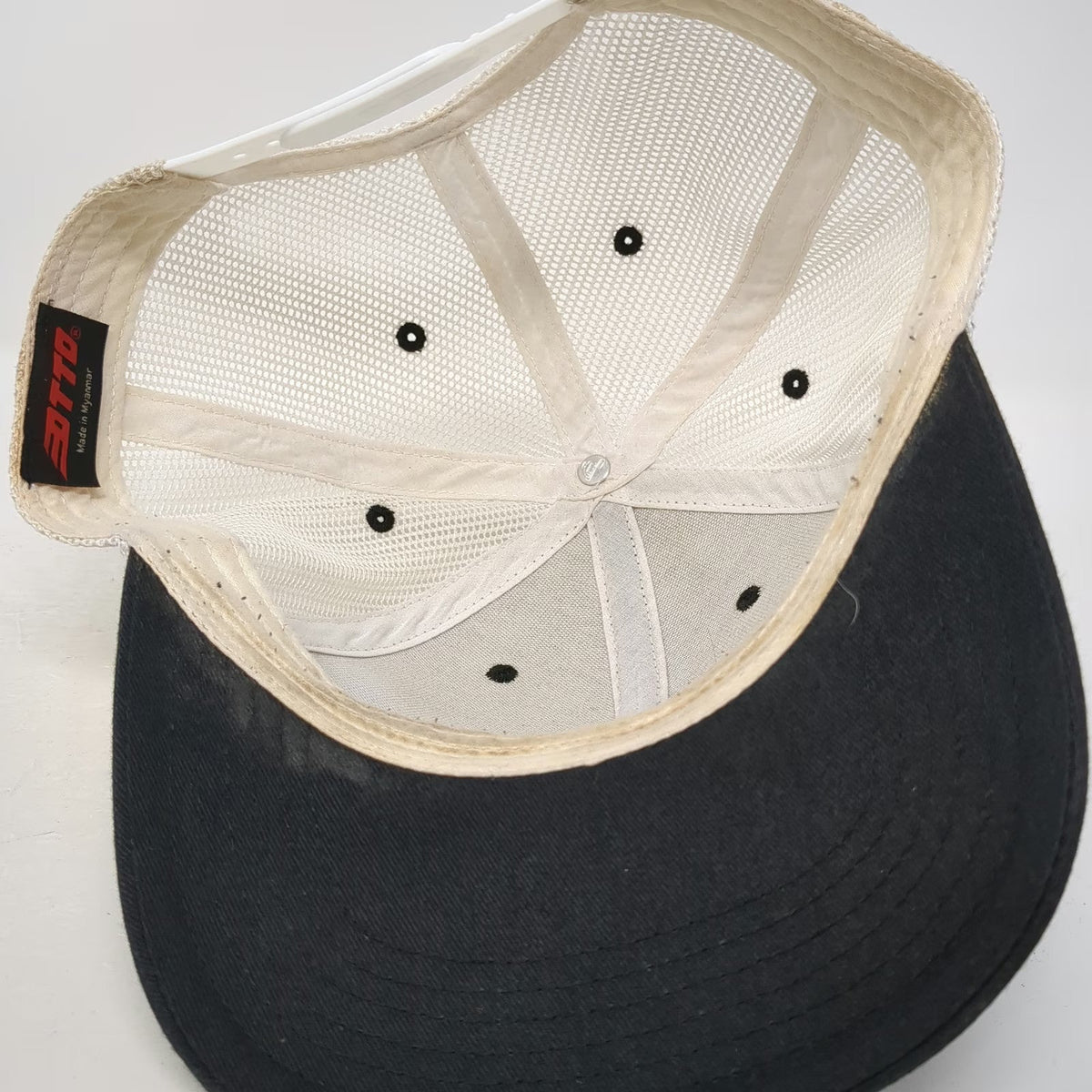 OTTO Trucker Hat Black White One Size Snake River Trailer Co Mountain Snapback