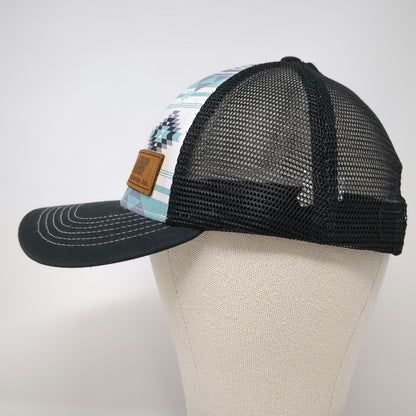 Buck's Bags Trucker Hat Black White Blue One Size Mesh Snapback Southwest Patch