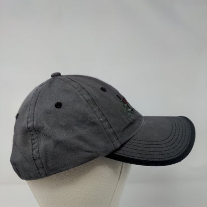 MWP Strapback Hat Gray OSFA Adjustable Embroidered Vented Holes Port Authority