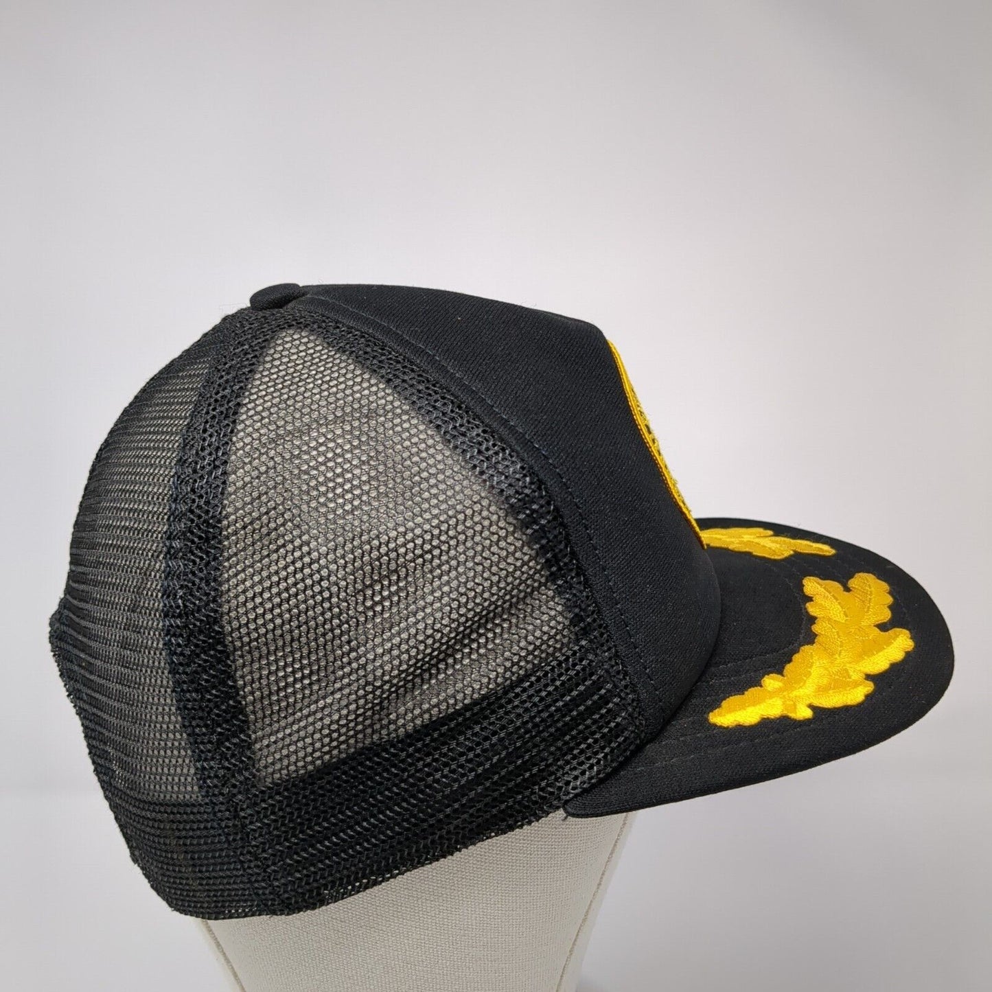 National Rifle Association of America Snapback Trucker Hat Black OS Mesh Back