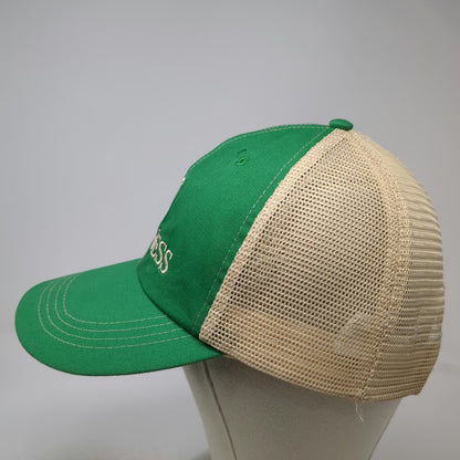 Guinness Trucker Hat Green One Size Embroidered Harp Logo Mesh Back Snapback