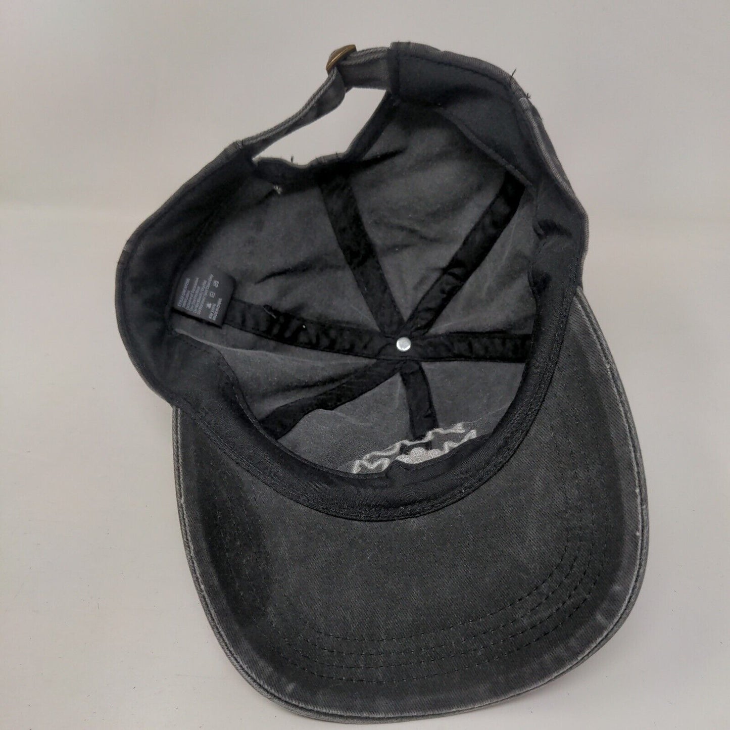 Dog Mom Paw Slideback Hat Gray OSFM Adjustable Embroidered 6 Panel