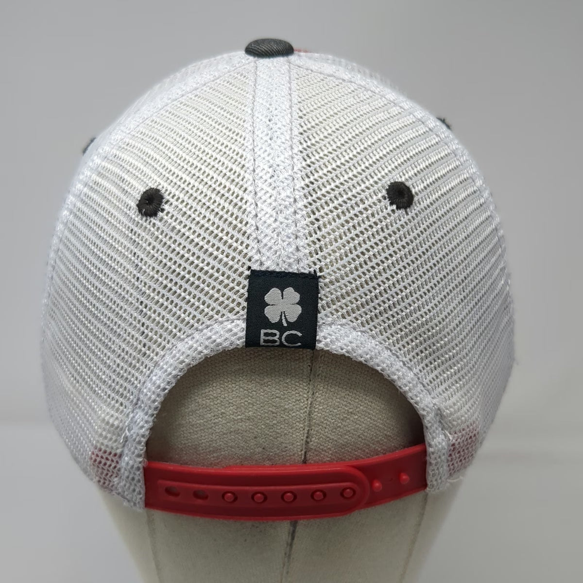 Black Clover Trucker Hat Red Gray OSFM University of Utah Utes Snapback Lucky