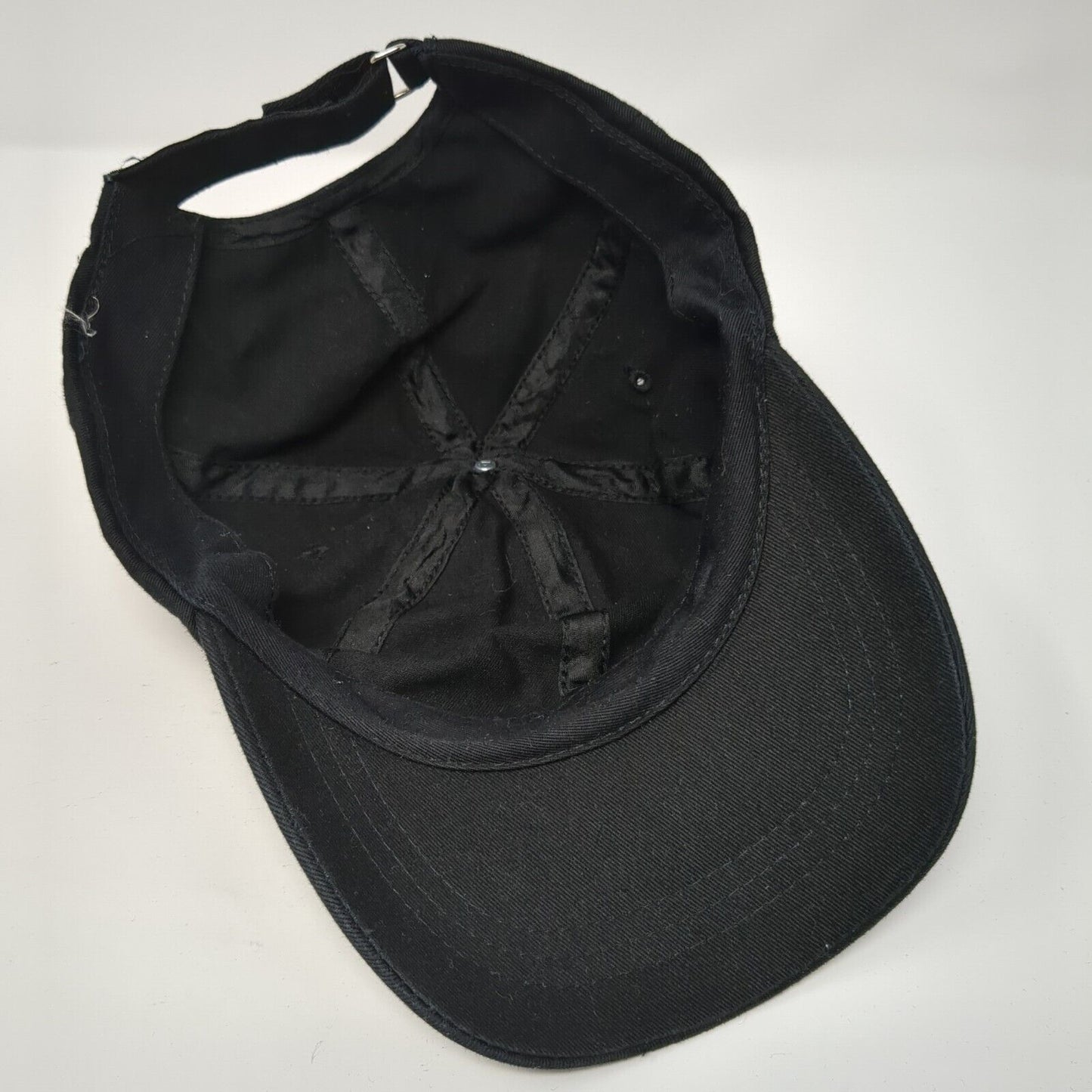 Unbranded Strapback Hat Black One Size Blank Solid Adjustable Outdoor