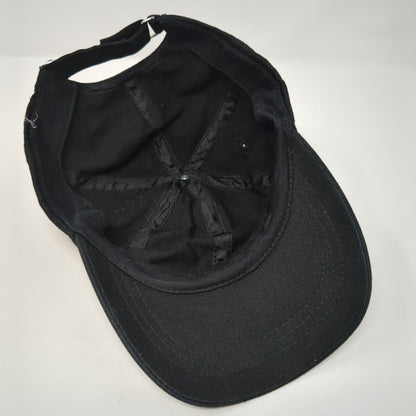 Unbranded Strapback Hat Black One Size Blank Solid Adjustable Outdoor