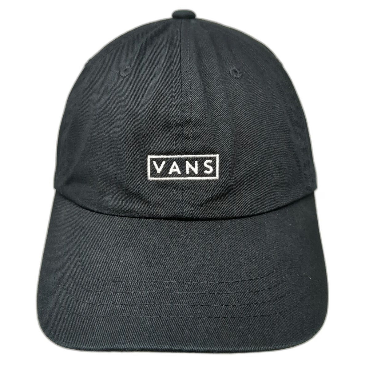Vans Baseball Cap Black One Size Slideback Cotton Logo Embroidered Patch Hat