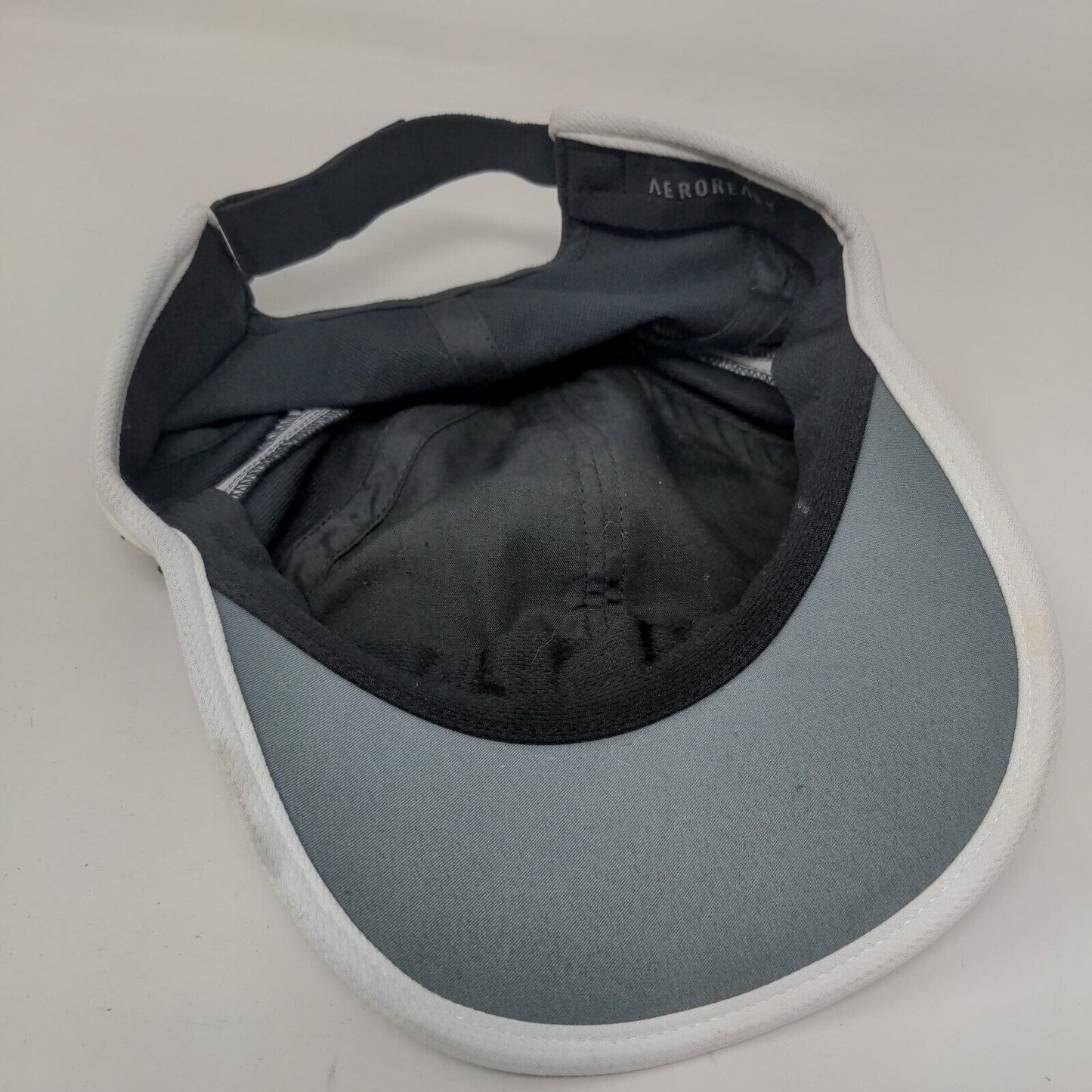 Adidas Aeroready Strapback Hat Black One Size Embroidered White Trim