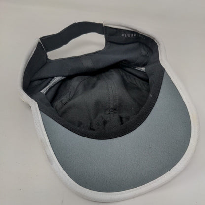 Adidas Aeroready Strapback Hat Black One Size Embroidered White Trim