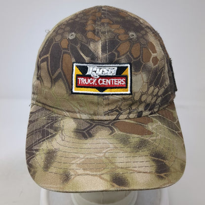 Outdoor Cap Baseball Brown One Size Kryptek Camo Rush Truck Centers USA Flag Hat